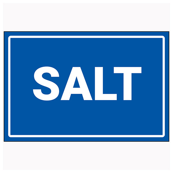 Salt Safety Sign Durable High Visibility For Worksites