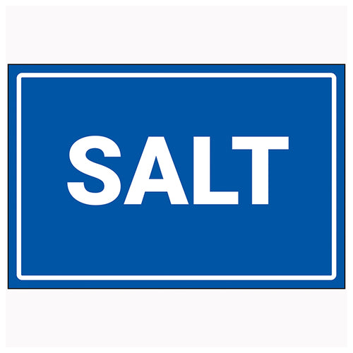 Salt Safety Sign Durable High Visibility For Worksites