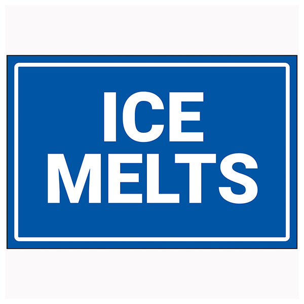 Ice Melts Safety Sign Durable Gritter Location For Facility