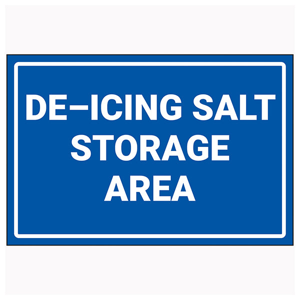 De Icing Salt Storage Safety Sign For Facilities Compliant