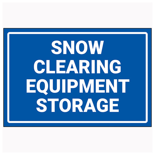 Snow Clearing Equipment Safety Sign Durable For Worksite