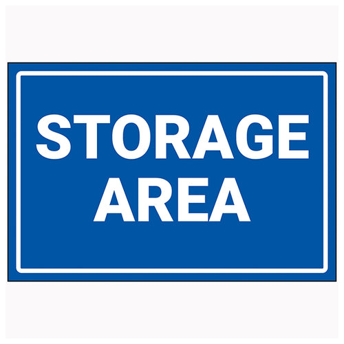 Storage Area Safety Sign Durable Robust For Facilities