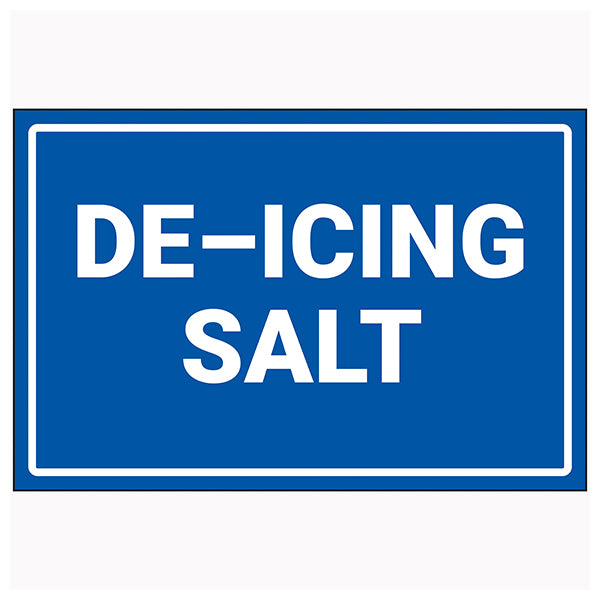 De Icing Salt Location Safety Sign Durable For Grounds