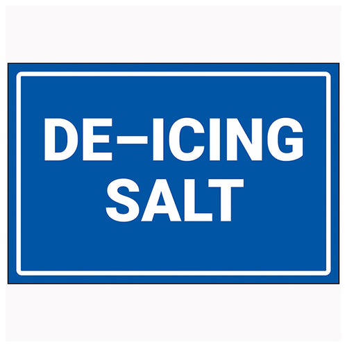 De Icing Salt Location Safety Sign Durable For Grounds