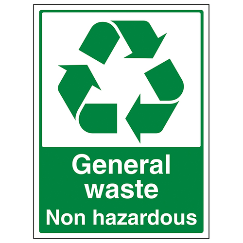 General Waste Non Hazardous Safety Sign Workplace Compliant