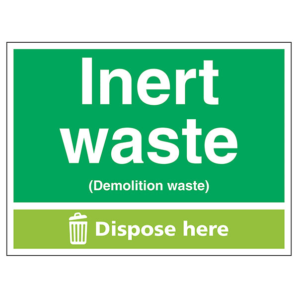 Inert Waste (Demolition Waste) Dispose Here