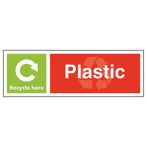 Plastic Recycle Here - Landscape