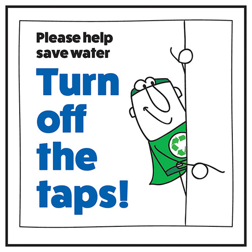 Save Water Safety Sign Essential Office Reminder For Staff