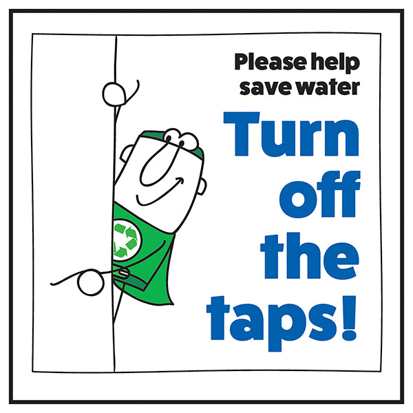 Save Water Safety Sign Essential Reminder For Offices