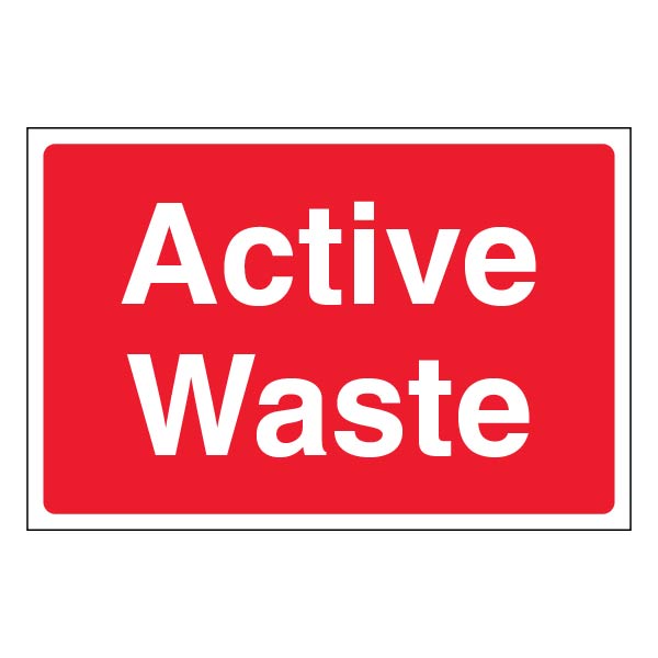 Active Waste Durable Recycling Safety Sign For Site Staff