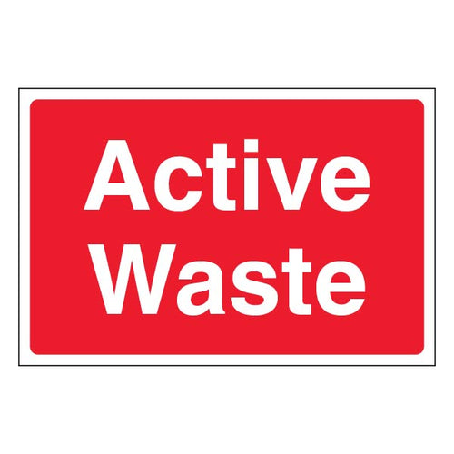 Active Waste Durable Recycling Safety Sign For Site Staff