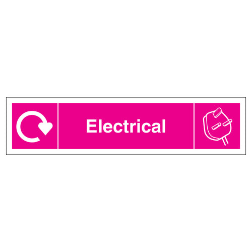 WRAP Electrical Recycling Safety Sign Compliant For Schools