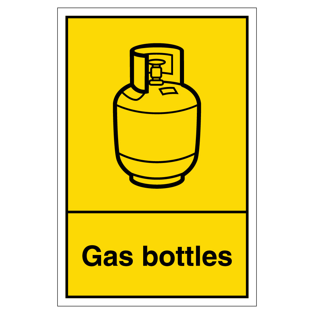 WRAP Official Gas Bottles Recycling Safety Sign For Schools