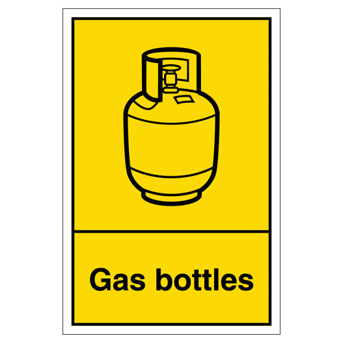WRAP Official Gas Bottles Recycling Safety Sign For Schools