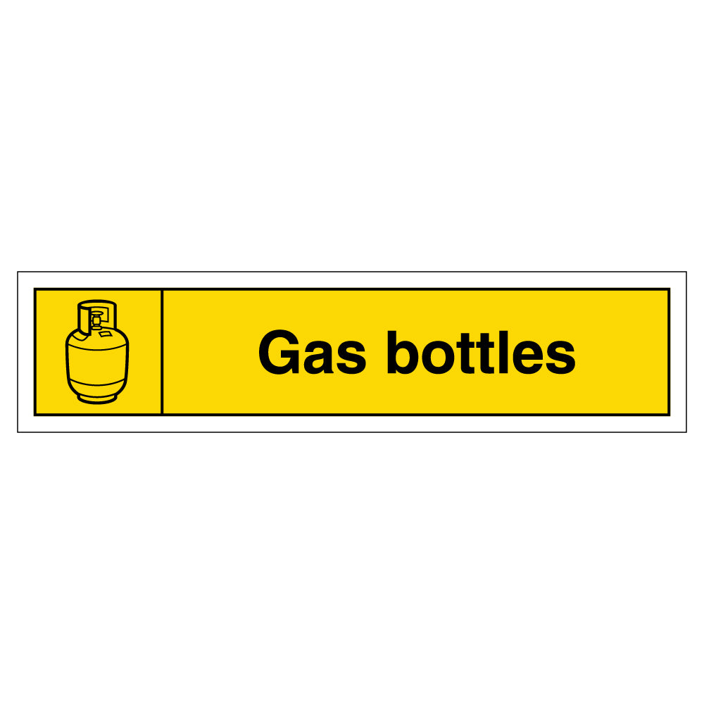WRAP Gas Bottles Recycling Safety Sign Slim Schools