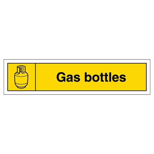 WRAP Gas Bottles Recycling Safety Sign Slim Schools