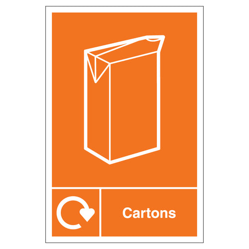 WRAP Cartons Recycling Safety Sign Compliant For Schools