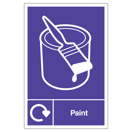 WRAP Paint Recycling Safety Sign For Schools And Business