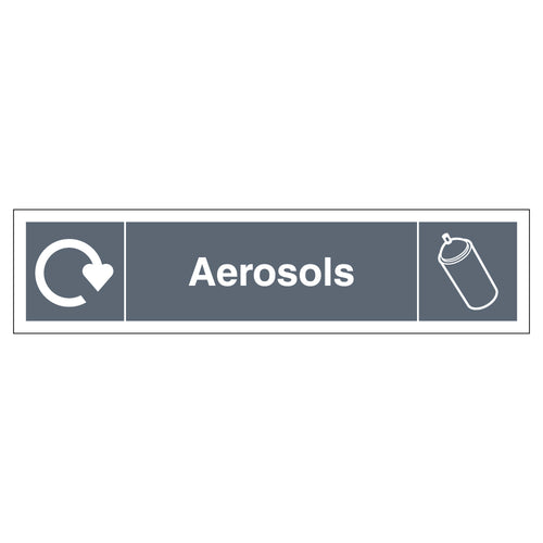 WRAP Aerosols Recycling Safety Sign School Compliance