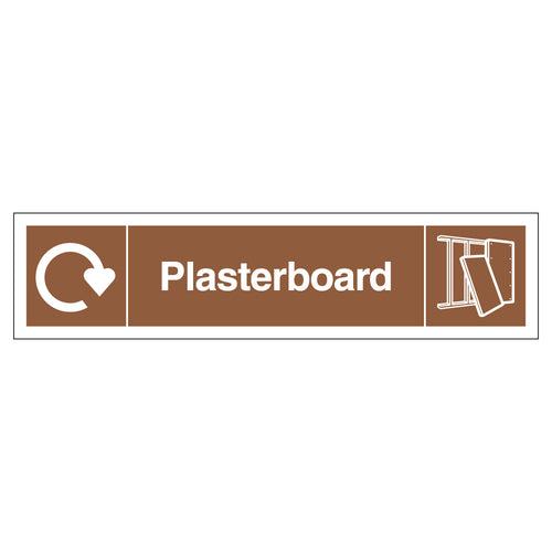 WRAP Plasterboard Recycling Safety Sign Compliant Schools