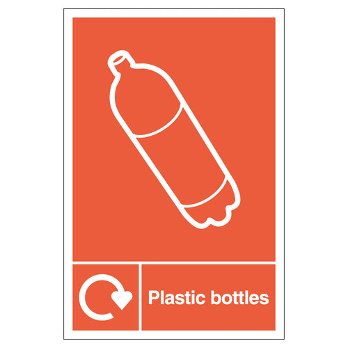 WRAP Official Plastic Bottles Recycling Safety Sign Schools