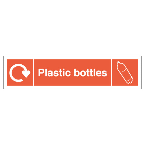 WRAP Plastic Bottle Recycling Safety Sign DEFRA For Schools