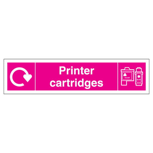 WRAP Printer Cartridges Recycling Safety Sign For Schools