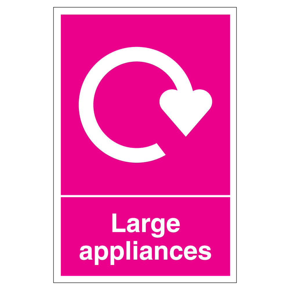 WRAP Appliance Recycling Safety Sign DEFRA UK Schools