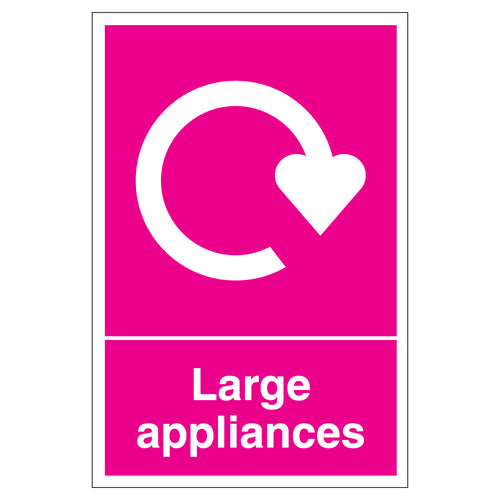 WRAP Appliance Recycling Safety Sign DEFRA UK Schools