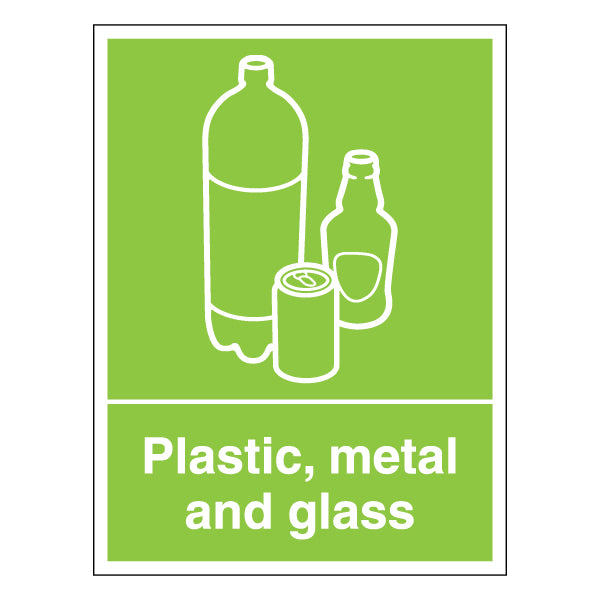 Durable Recycling Safety Sign Clear Guidance For Facilities