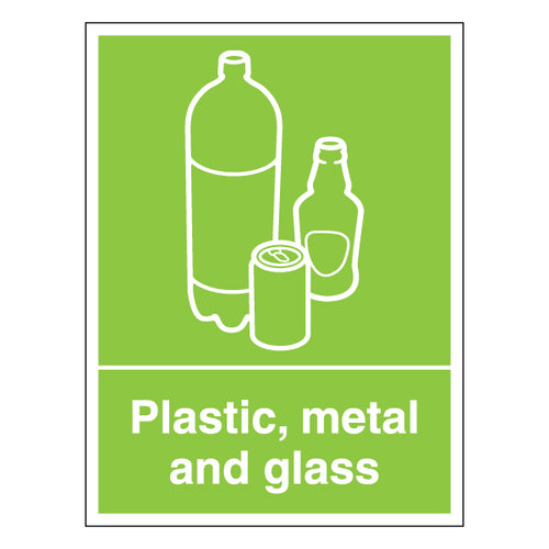 Durable Recycling Safety Sign Clear Guidance For Facilities