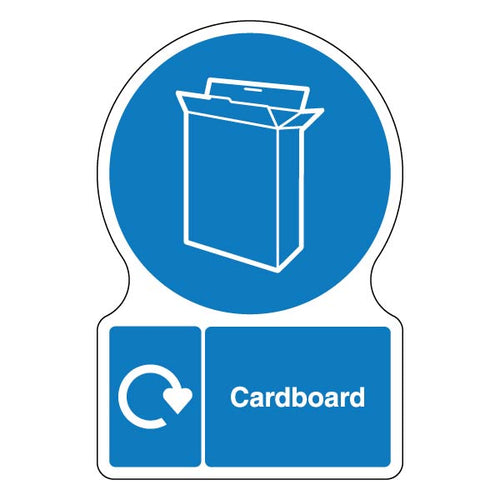 Shaped WRAP Cardboard Safety Sign For School Compliance