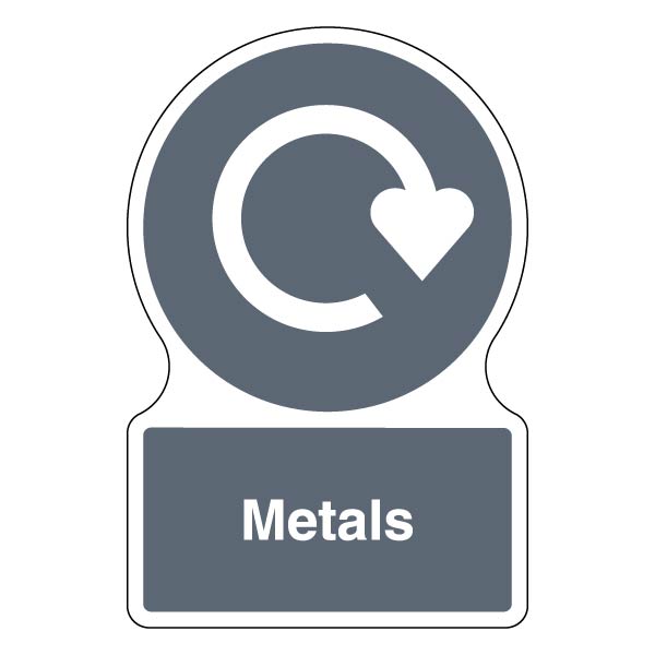Shaped WRAP Metals Safety Sign Compliance For Schools
