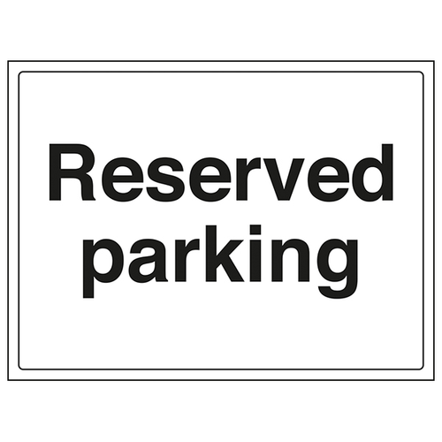 Reserved Parking Safety Sign Durable Compliant For Schools