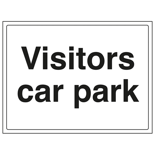Visitors Car Park Safety Sign Compliant For Schools