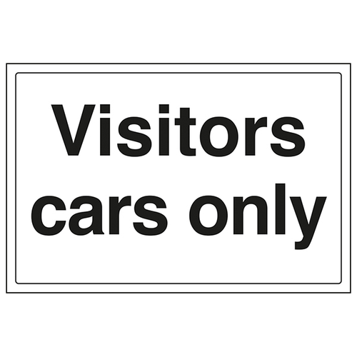 Visitor Cars Only Safety Sign Workplace EN ISO 7010