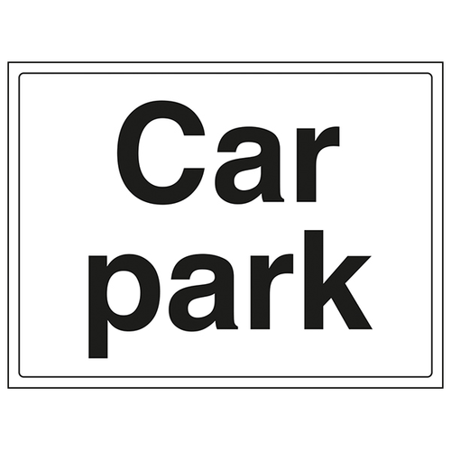Car Park Safety Sign EN ISO 7010 Durable for Schools
