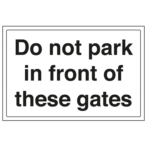 Do Not Park Gate Safety Sign For Schools Childcare Kids