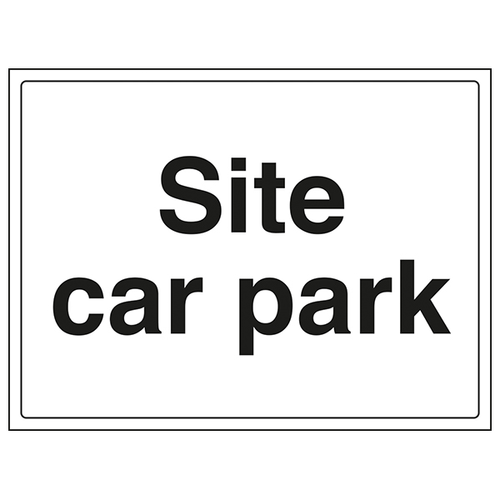 Site Car Park Safety Sign Clear Parking Control For Sites