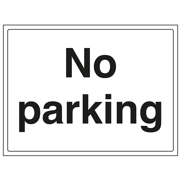 No Parking Safety Sign Compliant EN ISO 7010 For Schools