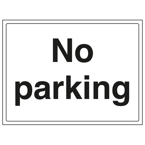 No Parking Safety Sign Compliant EN ISO 7010 For Schools