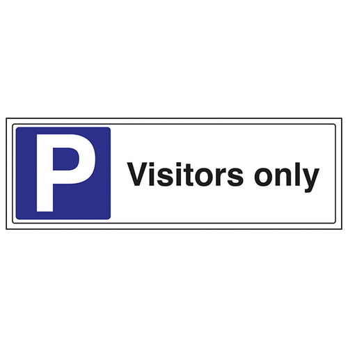 Visitors Only Safety Sign Durable Parking Control For Sites