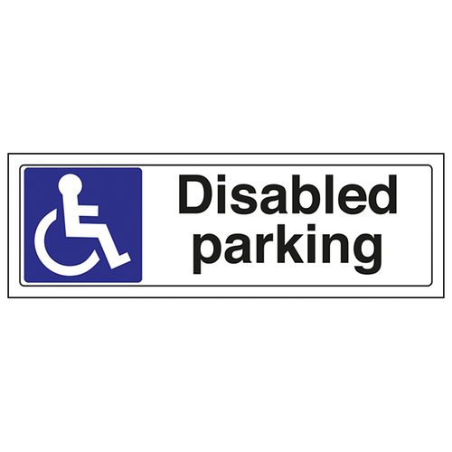 Disabled Parking Safety Sign Durable SiteGuard Businesses