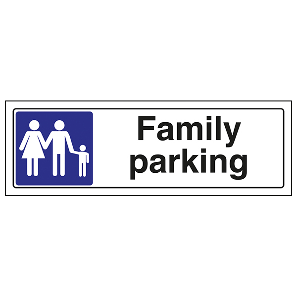 Family Parking Safety Sign Durable Reserve For Visitors
