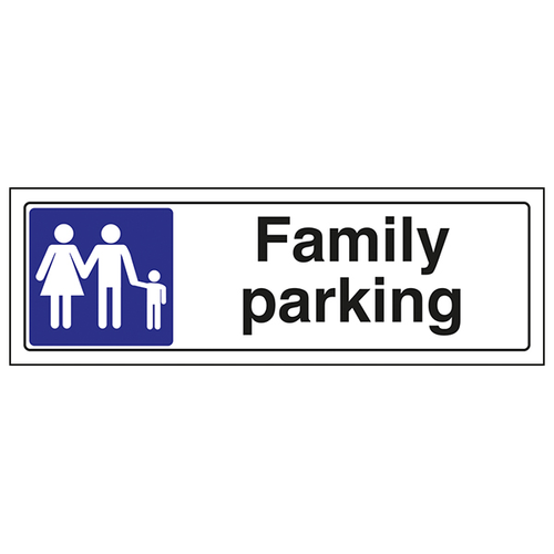 Family Parking Safety Sign Durable Reserve For Visitors