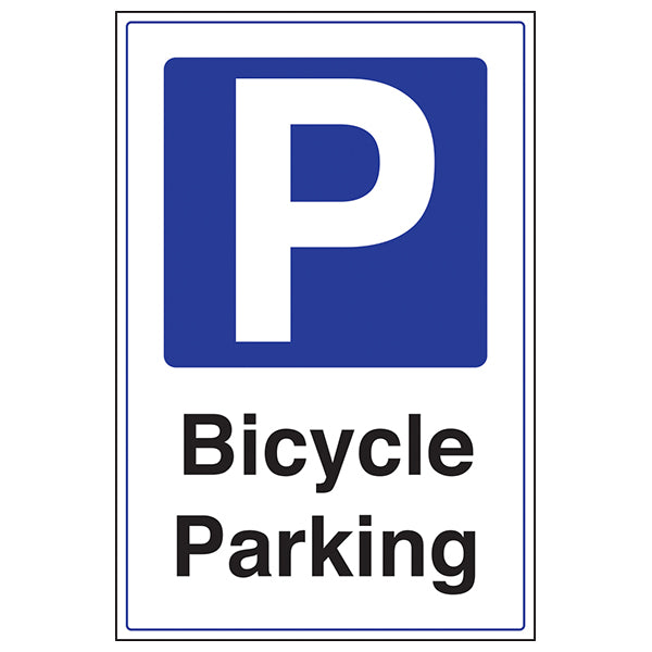 Bike Parking Safety Sign Self Adhesive For Staff Durable