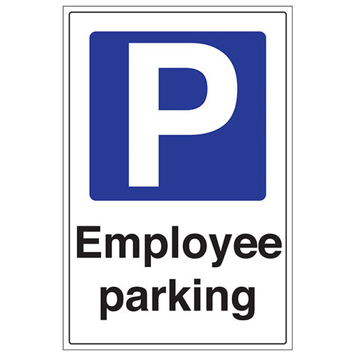 Employee Parking Reserved Safety Sign For Workplaces