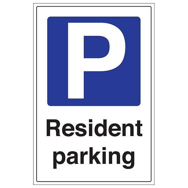 Resident Parking Safety Sign Durable Official For Property