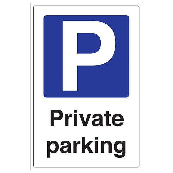 Private Parking Safety Sign Portrait For Property Owners