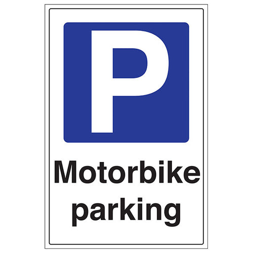 Motorbike Parking Safety Sign Site Control For Businesses